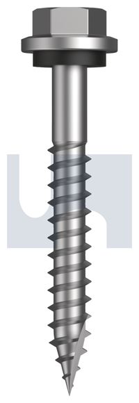 SCREW T17 HEX SEAL SS 316 14-10 X 50 